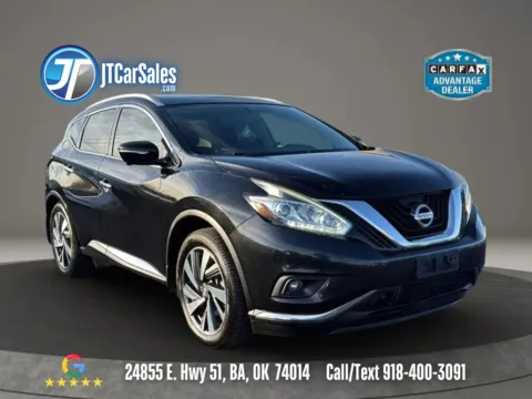 Black 2015 Nissan Murano Platinum Sport Utility 4D for sale in Broken Arrow, OK
