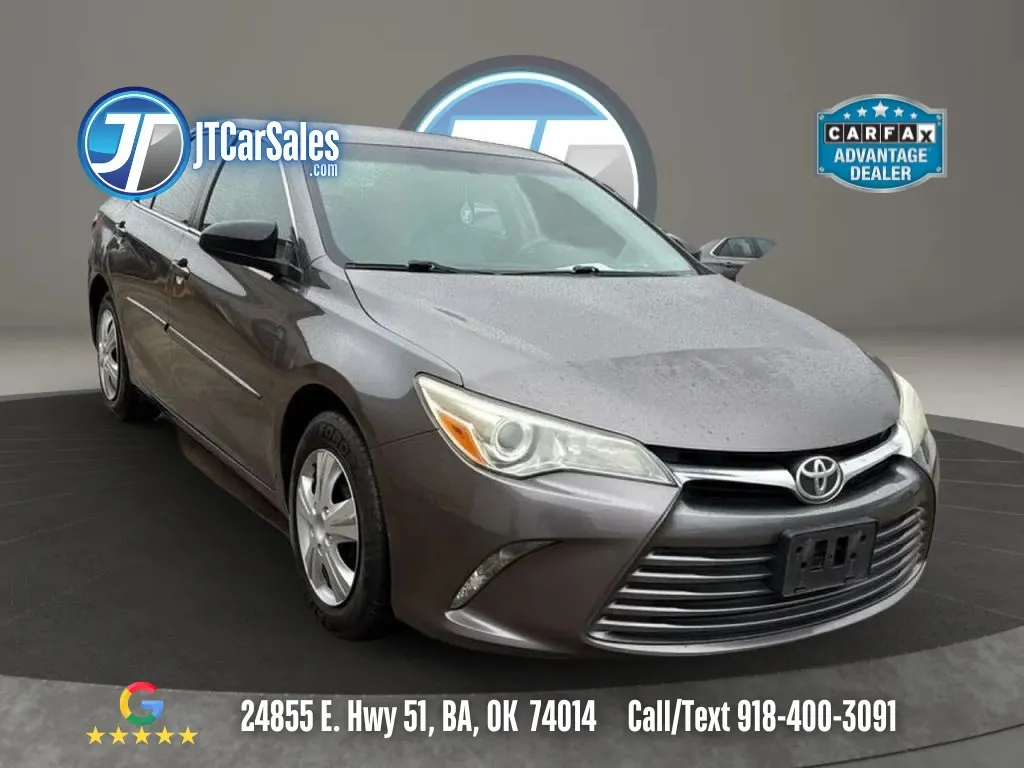 Gray 2015 Toyota Camry LE Sedan 4D for sale in Broken Arrow, OK