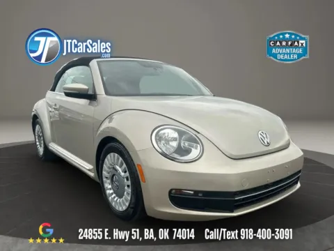 Beige 2013 Volkswagen Beetle 2.5L Convertible 2D for sale in Broken Arrow, OK