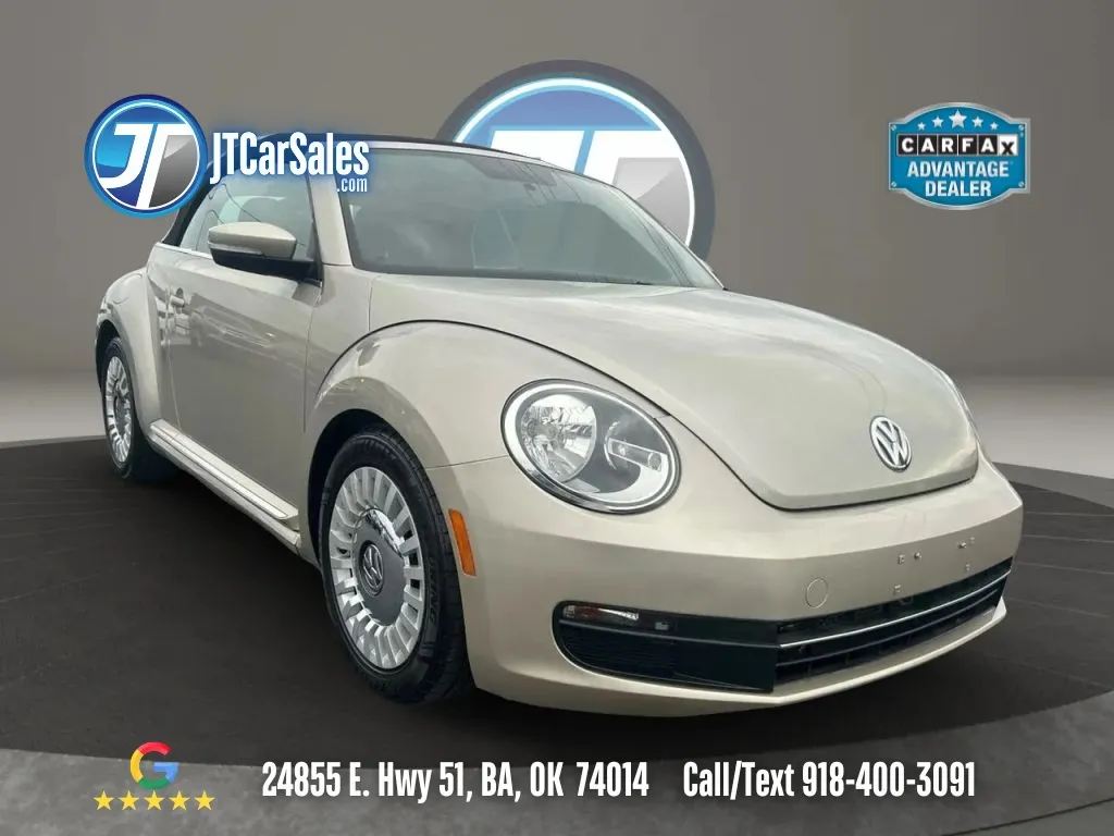 Beige 2013 Volkswagen Beetle 2.5L Convertible 2D for sale in Broken Arrow, OK