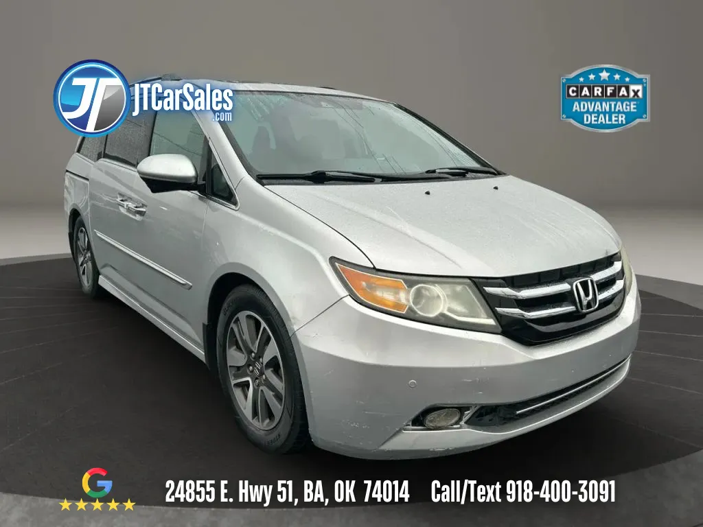 Silver 2014 Honda Odyssey Touring Elite Minivan 4D for sale in Broken Arrow, OK