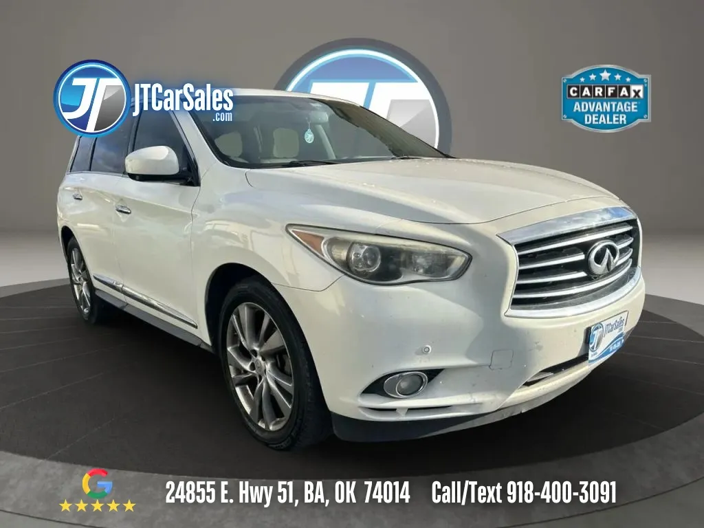 White 2013 INFINITI JX 35 Sport Utility 4D for sale in Broken Arrow, OK
