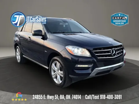 Black 2012 Mercedes-Benz M-Class ML 350 4MATIC Sport Utility 4D for sale in Broken Arrow, OK