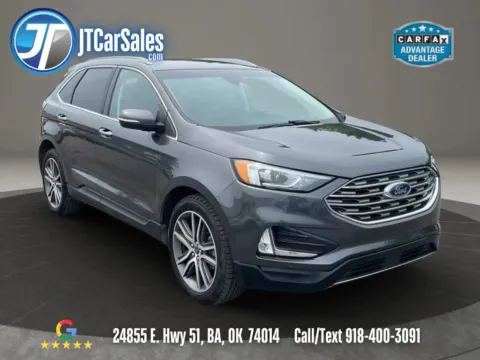 Gray 2020 Ford Edge Titanium Sport Utility 4D for sale in Broken Arrow, OK