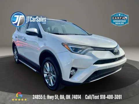 White 2016 Toyota RAV4 Limited Sport Utility 4D for sale in Broken Arrow, OK