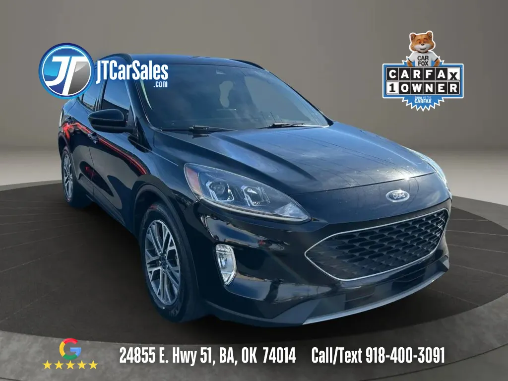 Black 2021 Ford Escape SEL Hybrid Sport Utility 4D for sale in Broken Arrow, OK