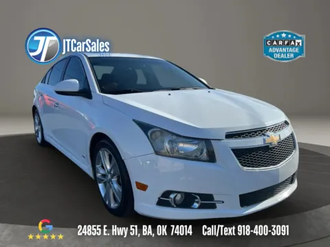 White 2013 Chevrolet Cruze LT Sedan 4D for sale in Broken Arrow, OK