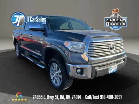 Gray 2017 Toyota Tundra CrewMax Limited Pickup 4D 5 1/2 ft for sale in Broken Arrow, OK