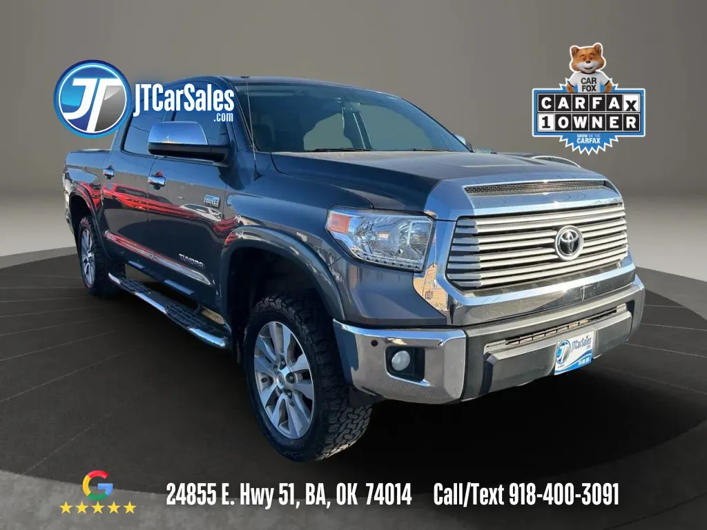 Gray 2017 Toyota Tundra CrewMax Limited Pickup 4D 5 1/2 ft for sale in Broken Arrow, OK