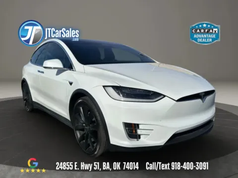 Blue 2017 Tesla Model X 75D Sport Utility 4D for sale in Broken Arrow, OK