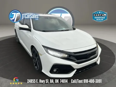 White 2018 Honda Civic Sport Touring Hatchback 4D for sale in Broken Arrow, OK
