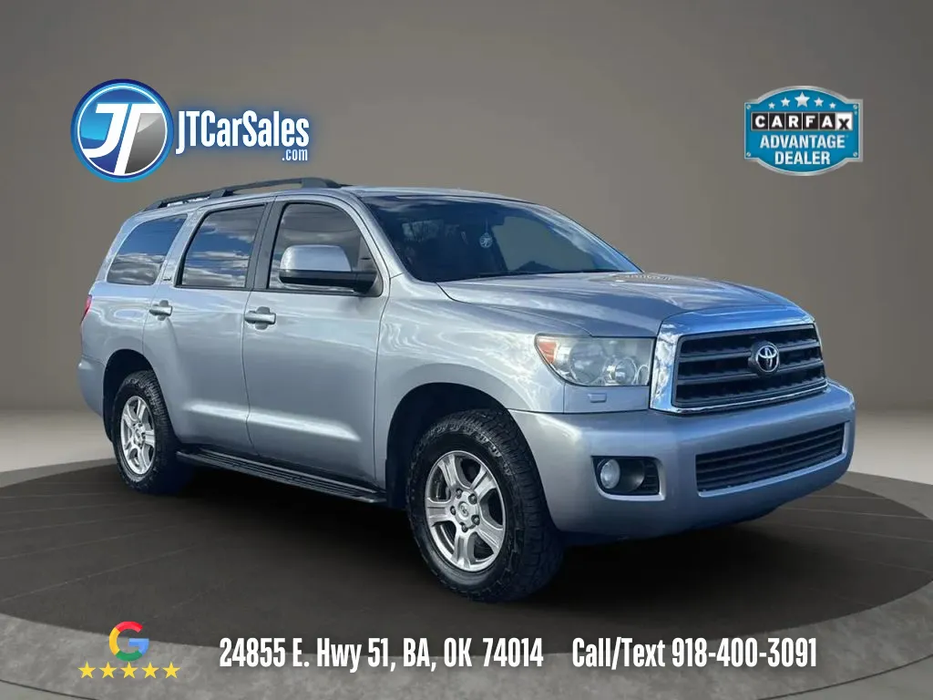 Silver 2014 Toyota Sequoia SR5 Sport Utility 4D for sale in Broken Arrow, OK