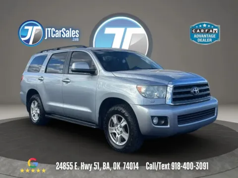 Silver 2014 Toyota Sequoia SR5 Sport Utility 4D for sale in Broken Arrow, OK