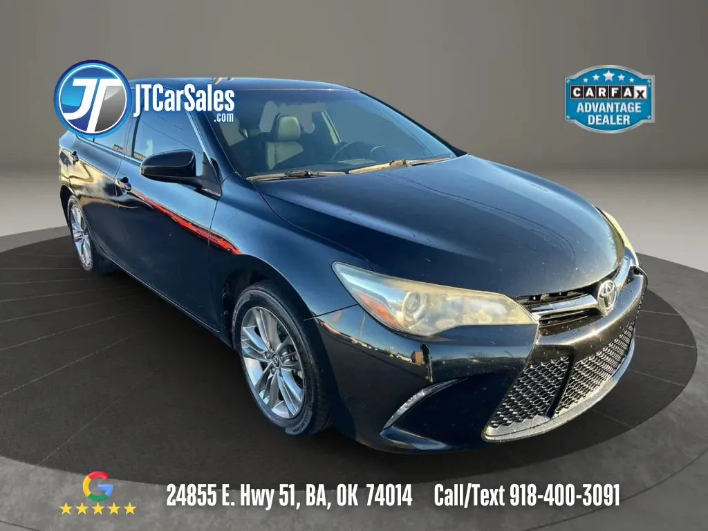 Black 2015 Toyota Camry LE Sedan 4D for sale in Broken Arrow, OK