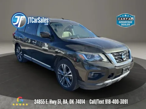 Gray 2017 Nissan Pathfinder Platinum Sport Utility 4D for sale in Broken Arrow, OK