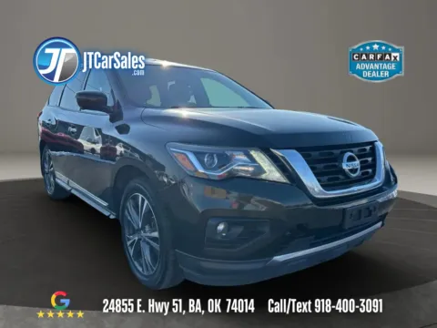 Gray 2017 Nissan Pathfinder Platinum Sport Utility 4D for sale in Broken Arrow, OK