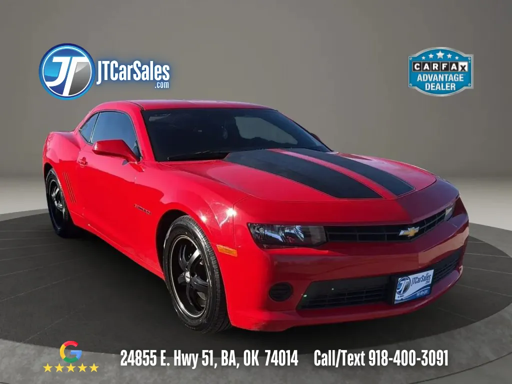Red 2015 Chevrolet Camaro LS Coupe 2D for sale in Broken Arrow, OK