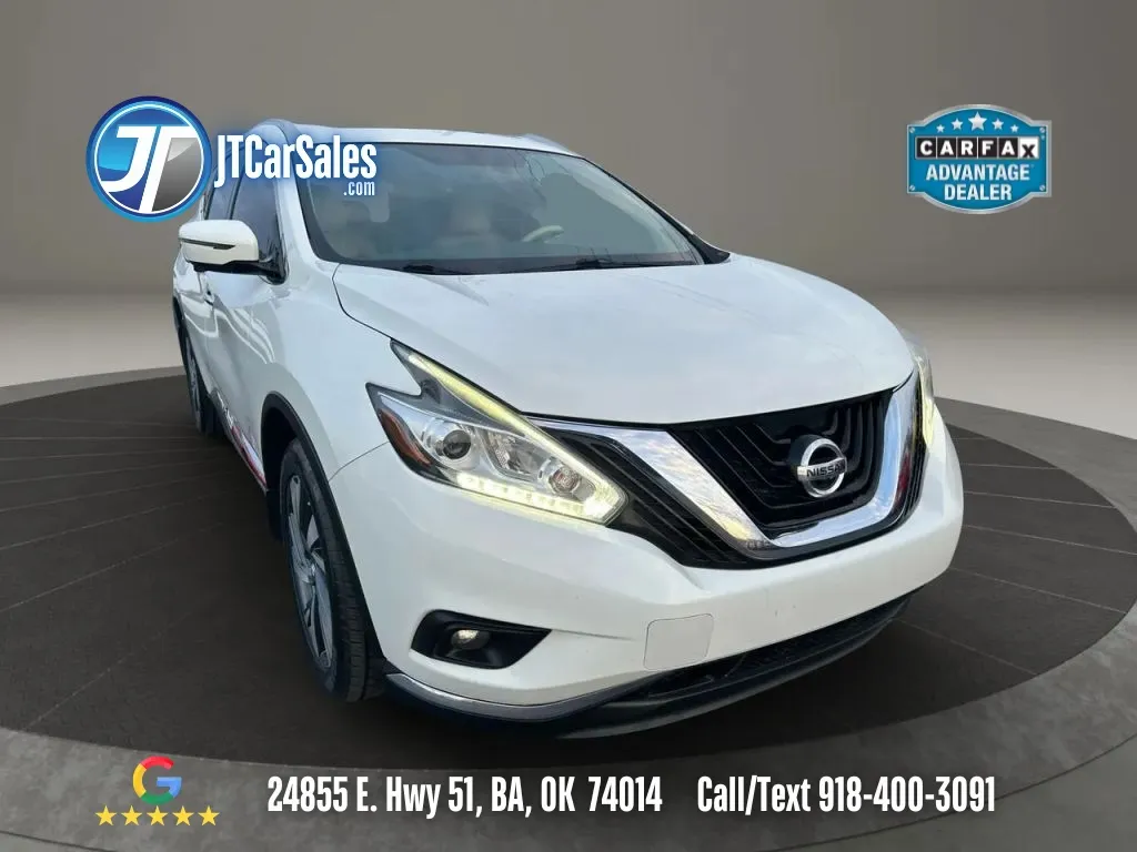 White 2017 Nissan Murano Platinum (2017.5) Sport Utility 4D for sale in Broken Arrow, OK