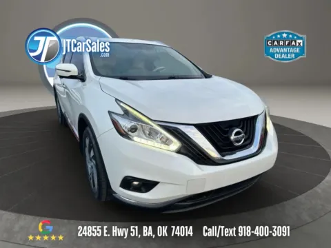 White 2017 Nissan Murano Platinum (2017.5) Sport Utility 4D for sale in Broken Arrow, OK