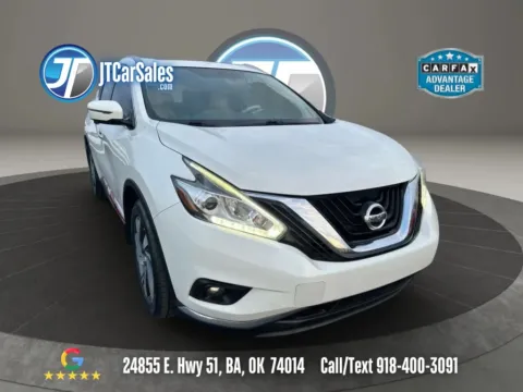 White 2017 Nissan Murano Platinum (2017.5) Sport Utility 4D for sale in Broken Arrow, OK