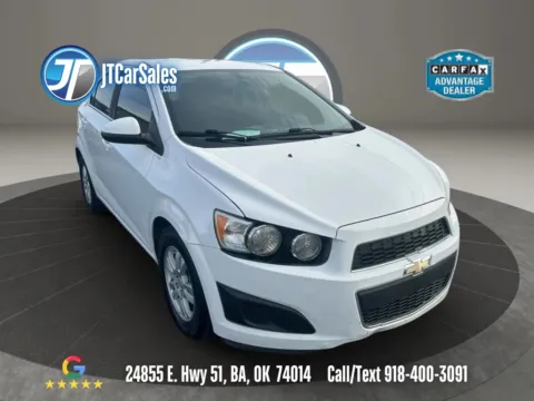 White 2016 Chevrolet Sonic LT Sedan 4D for sale in Broken Arrow, OK
