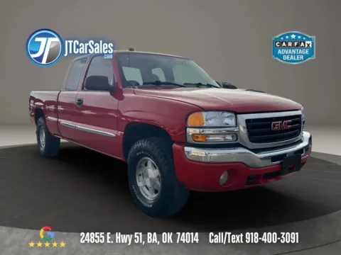 Red 2004 GMC Sierra 1500 Extended Cab SLE Pickup 4D 6 1/2 ft for sale in Broken Arrow, OK