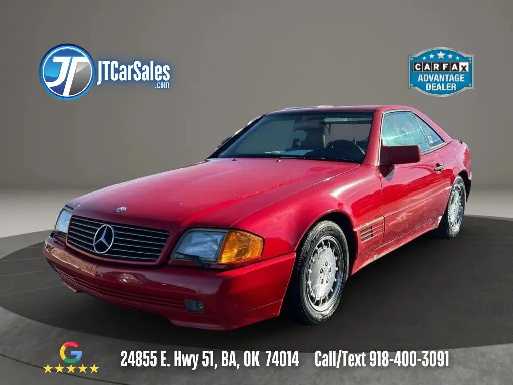 Red 1991 Mercedes-Benz SL Class 500SL 2D Roadster for sale in Broken Arrow, OK