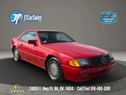 Red 1991 Mercedes-Benz SL Class 500SL 2D Roadster for sale in Broken Arrow, OK