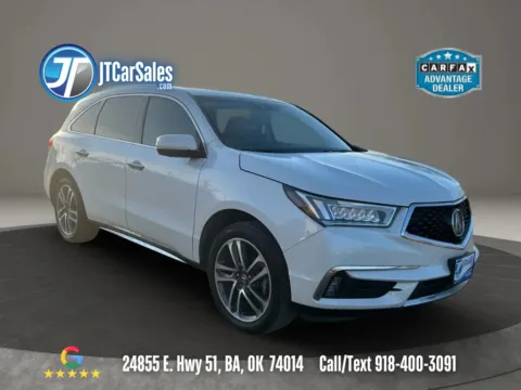 White 2018 Acura MDX Advance Pkg Sport Utility 4D for sale in Broken Arrow, OK