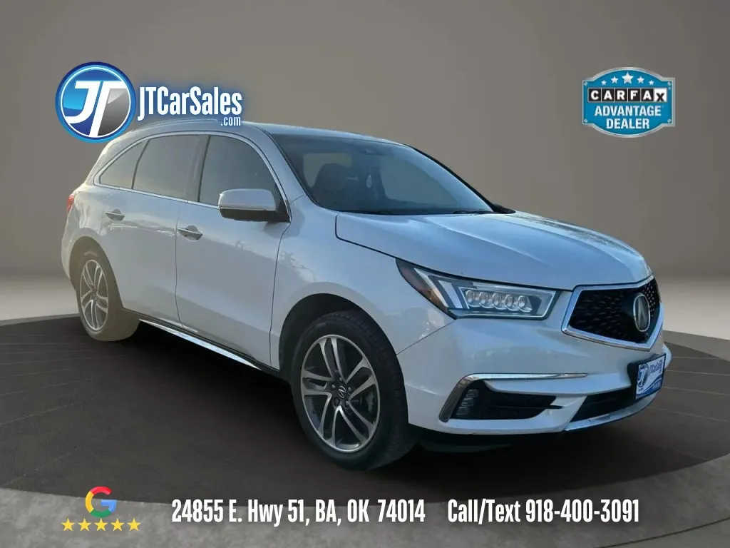 White 2018 Acura MDX Advance Pkg Sport Utility 4D for sale in Broken Arrow, OK