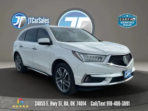 White 2018 Acura MDX Advance Pkg Sport Utility 4D for sale in Broken Arrow, OK