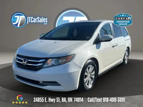White 2015 Honda Odyssey EX-L Minivan 4D for sale in Broken Arrow, OK