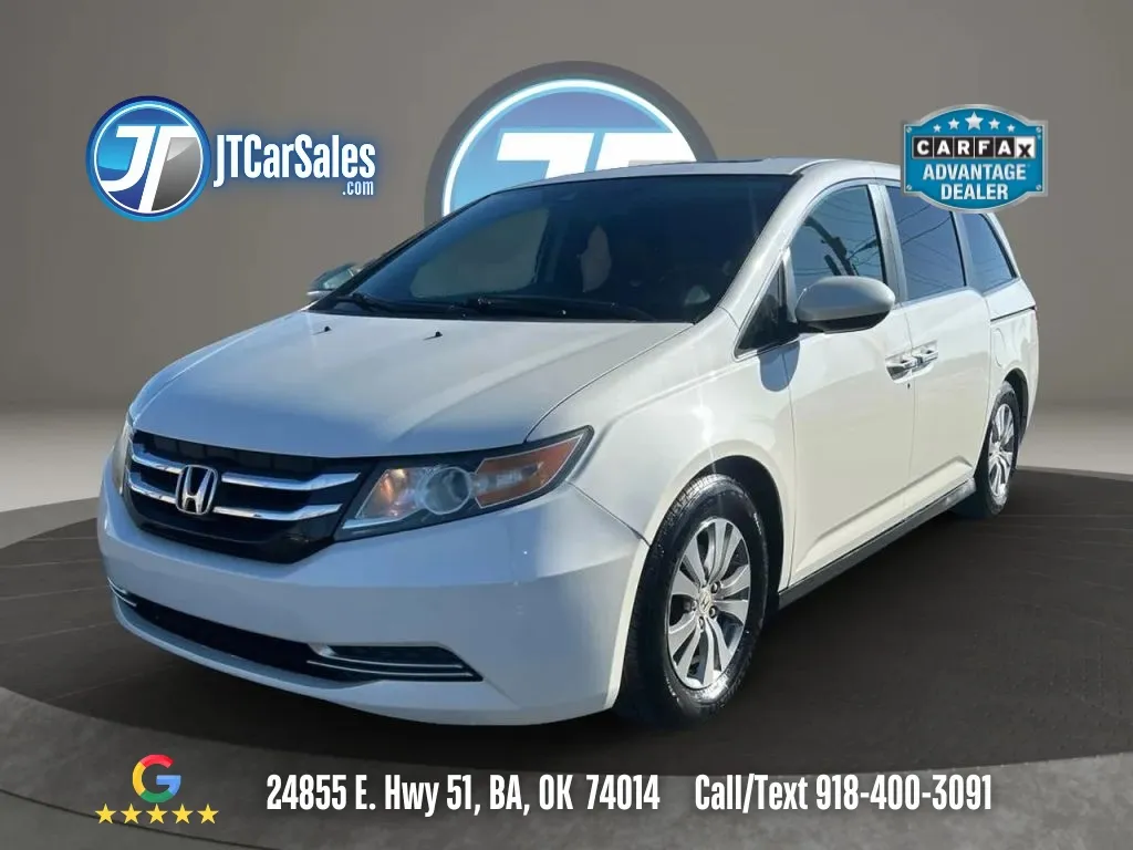 White 2015 Honda Odyssey EX-L Minivan 4D for sale in Broken Arrow, OK