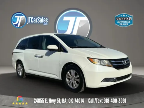 White 2015 Honda Odyssey EX-L Minivan 4D for sale in Broken Arrow, OK