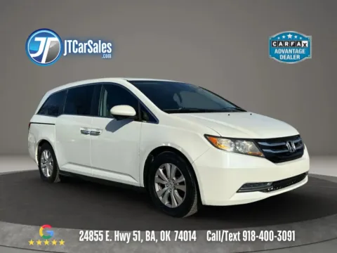 White 2015 Honda Odyssey EX-L Minivan 4D for sale in Broken Arrow, OK