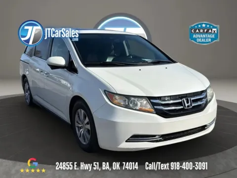 White 2015 Honda Odyssey EX-L Minivan 4D for sale in Broken Arrow, OK