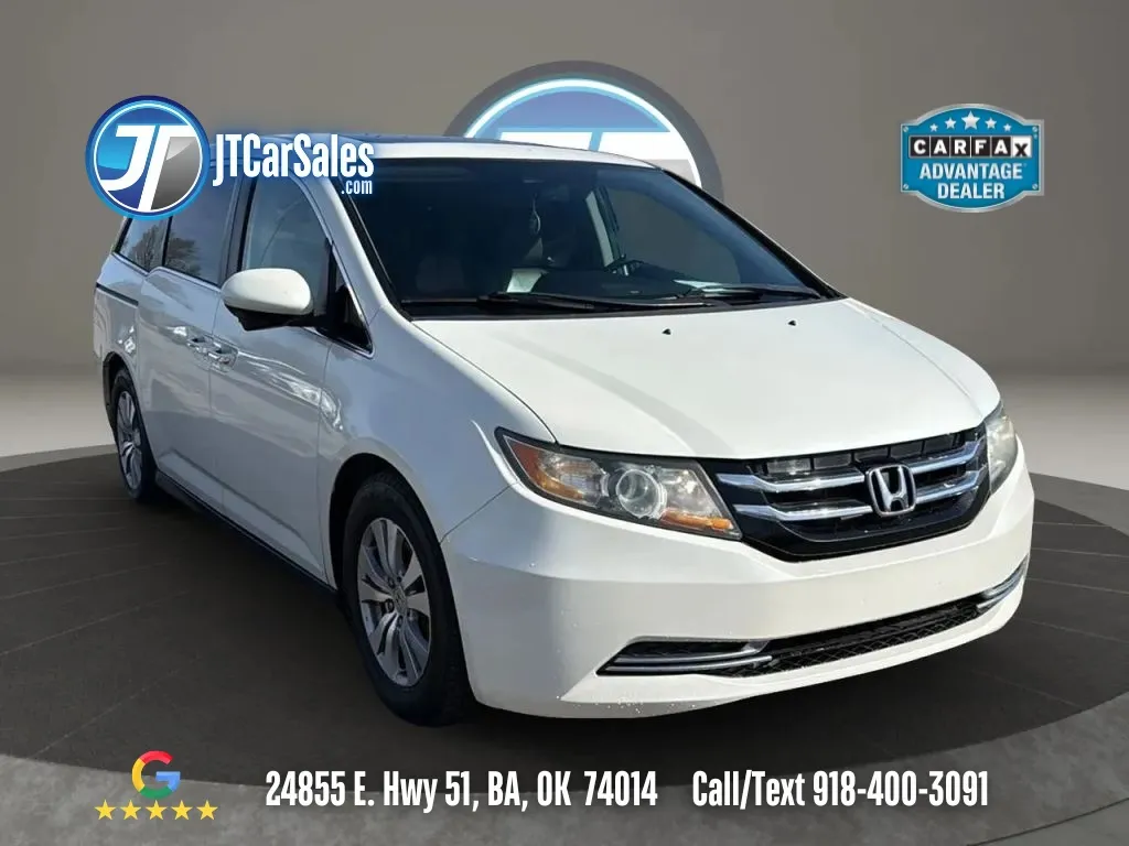 White 2015 Honda Odyssey EX-L Minivan 4D for sale in Broken Arrow, OK