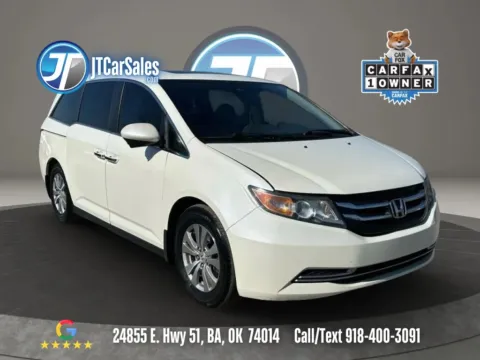 White 2016 Honda Odyssey EX-L Minivan 4D for sale in Broken Arrow, OK