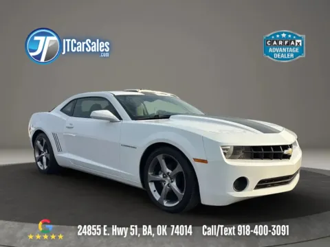 White 2013 Chevrolet Camaro LS Coupe 2D for sale in Broken Arrow, OK