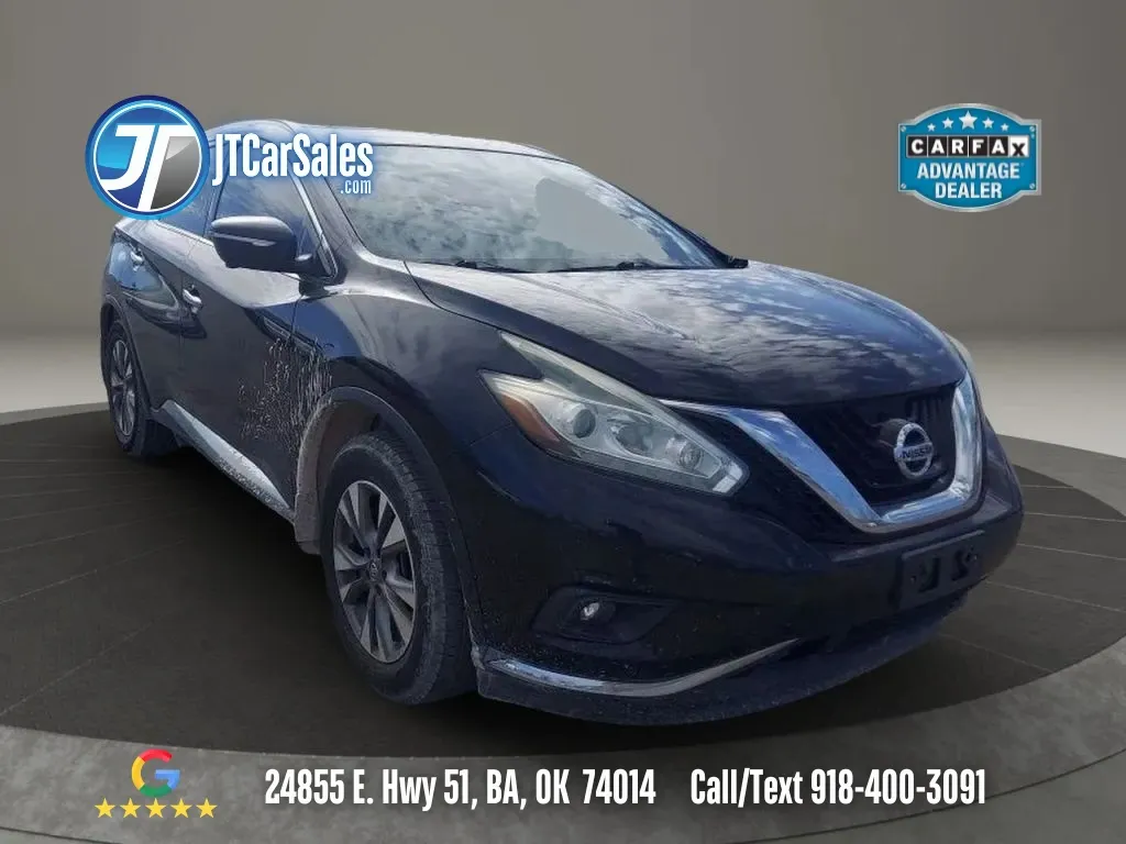 Black 2015 Nissan Murano SL Sport Utility 4D for sale in Broken Arrow, OK
