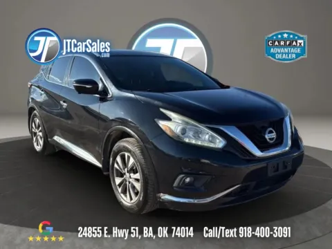 Black 2015 Nissan Murano SL Sport Utility 4D for sale in Broken Arrow, OK