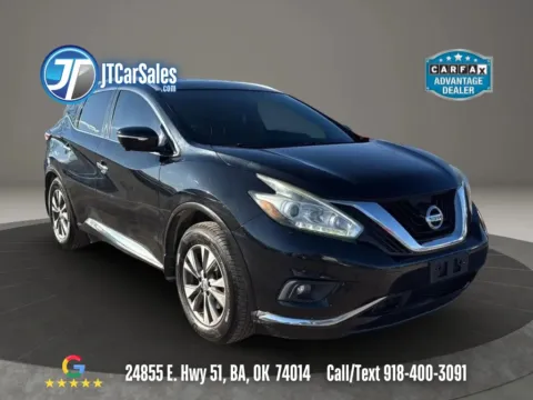 Black 2015 Nissan Murano SL Sport Utility 4D for sale in Broken Arrow, OK