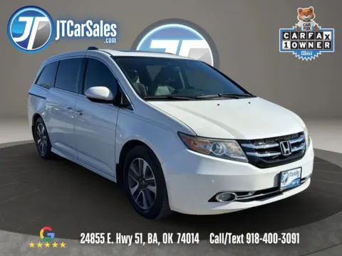 White 2017 Honda Odyssey Touring Elite Minivan 4D for sale in Broken Arrow, OK