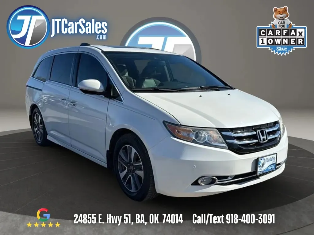 White 2017 Honda Odyssey Touring Elite Minivan 4D for sale in Broken Arrow, OK