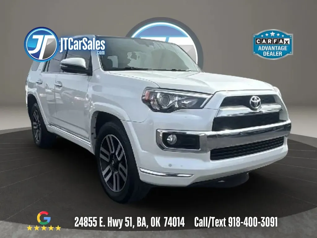 White 2016 Toyota 4Runner Limited Sport Utility 4D for sale in Broken Arrow, OK
