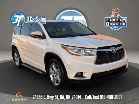 White 2016 Toyota Highlander Limited Platinum Sport Utility 4D for sale in Broken Arrow, OK