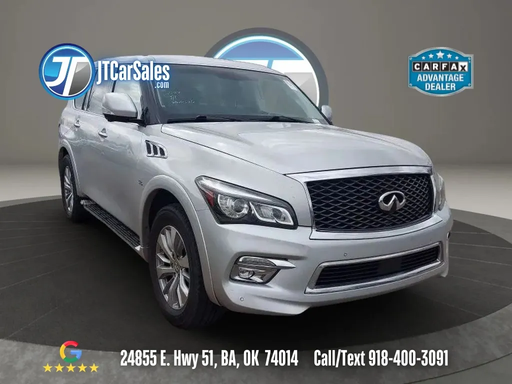Silver 2015 INFINITI QX80 Sport Utility 4D for sale in Broken Arrow, OK