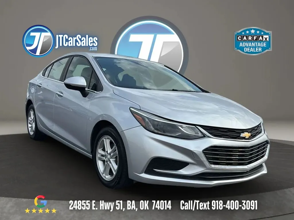 Silver 2018 Chevrolet Cruze LT Sedan 4D for sale in Broken Arrow, OK