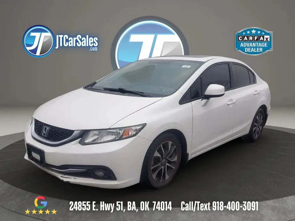 White 2013 Honda Civic EX-L Sedan 4D for sale in Broken Arrow, OK