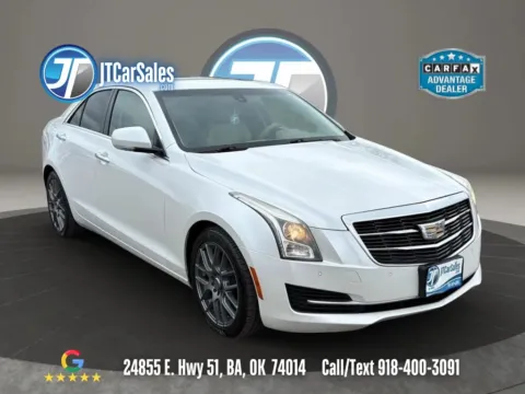 White 2015 Cadillac ATS 2.0L Turbo Luxury Sedan 4D for sale in Broken Arrow, OK